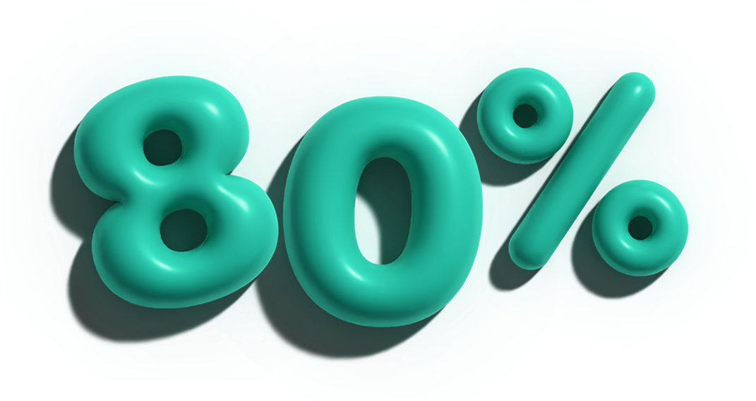 80%